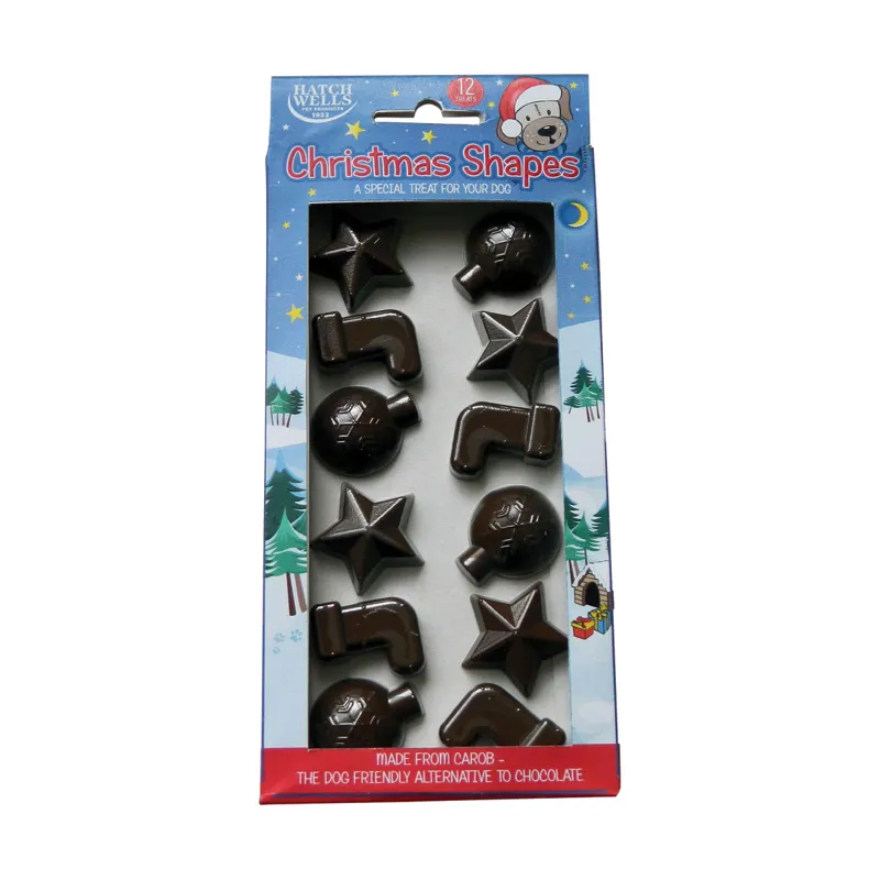 Dog Carob Christmas Shapes
